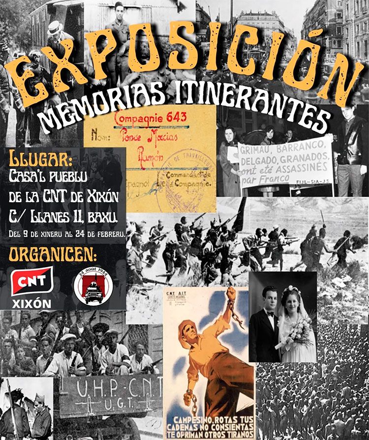 Affiche exposition CNT Gijon