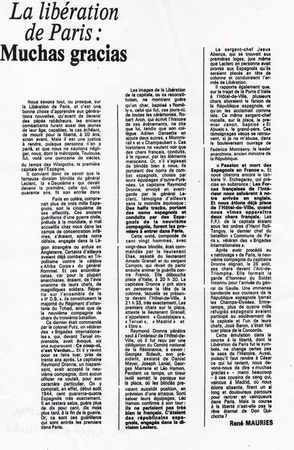 Muchas gracias. La dépêche du midi 27/08/1984