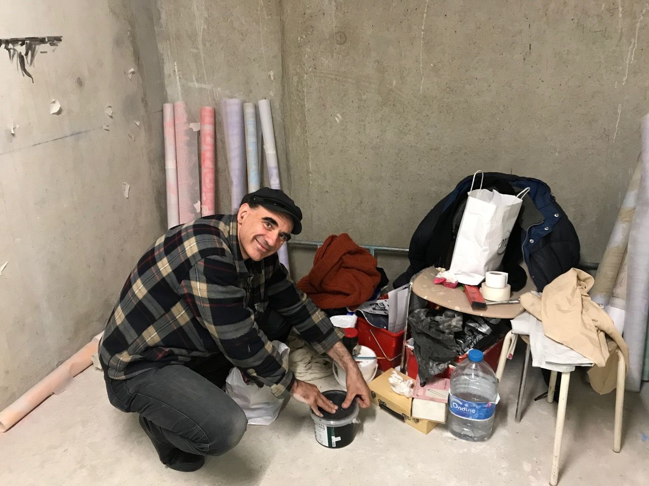 Retour au local esquirol pour la peinture