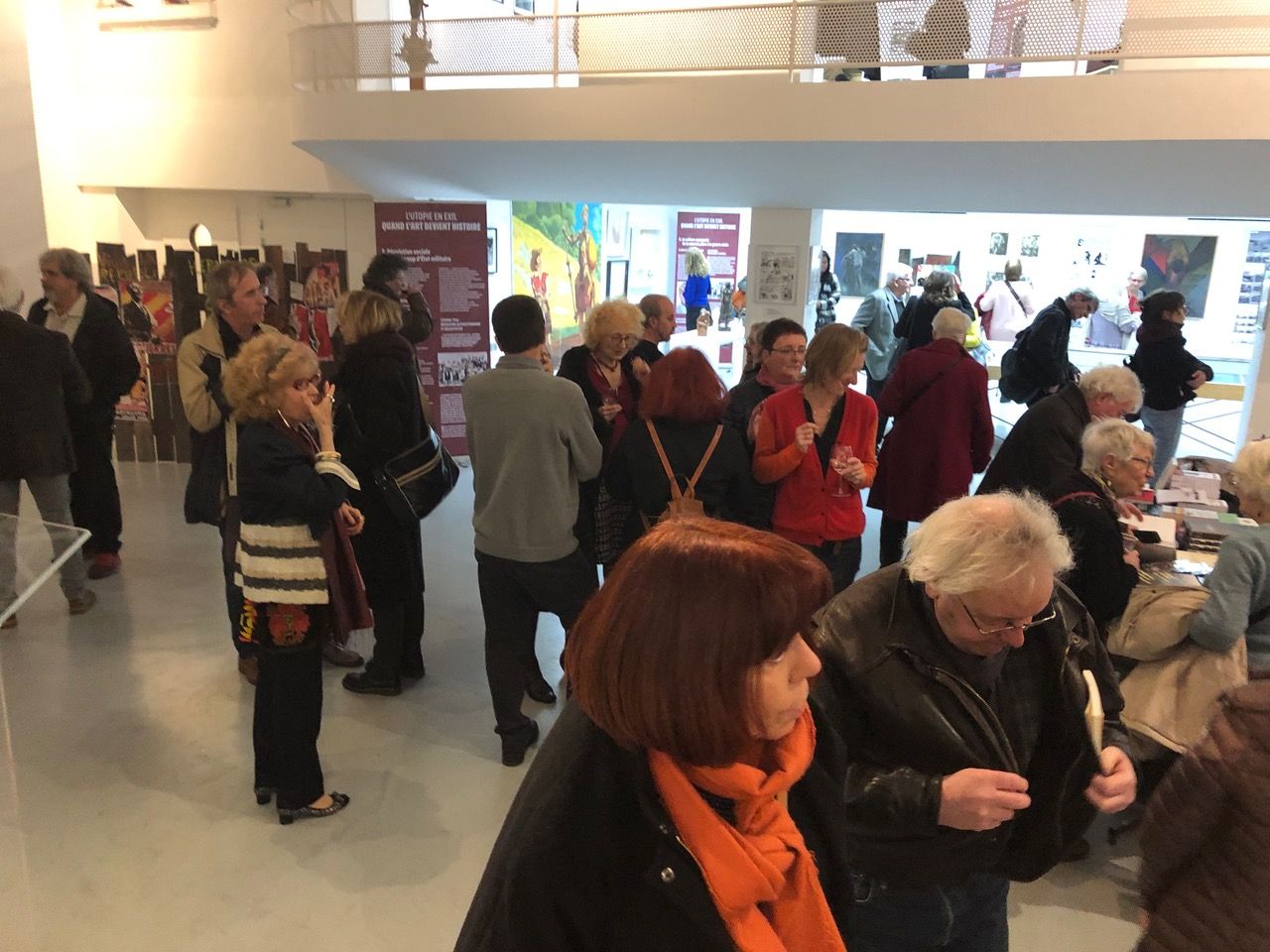 Les visiteurs s'émerveillent