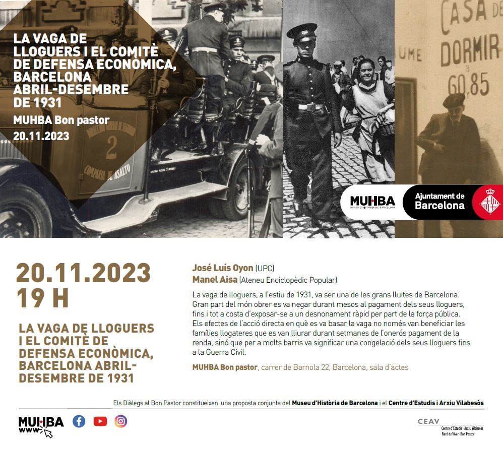 La vaga de lloguers i el comitè de defensa economica Barcelona abril-deciembre de 1931