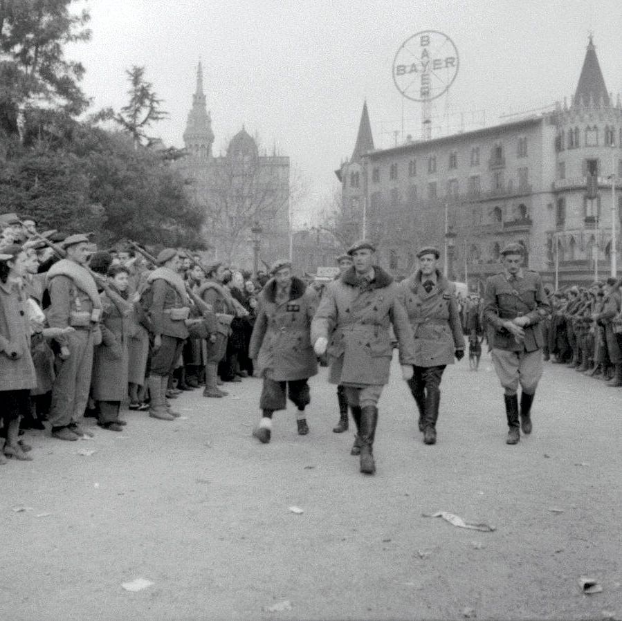Général Solchaga commandant du corps d'armée navarrais