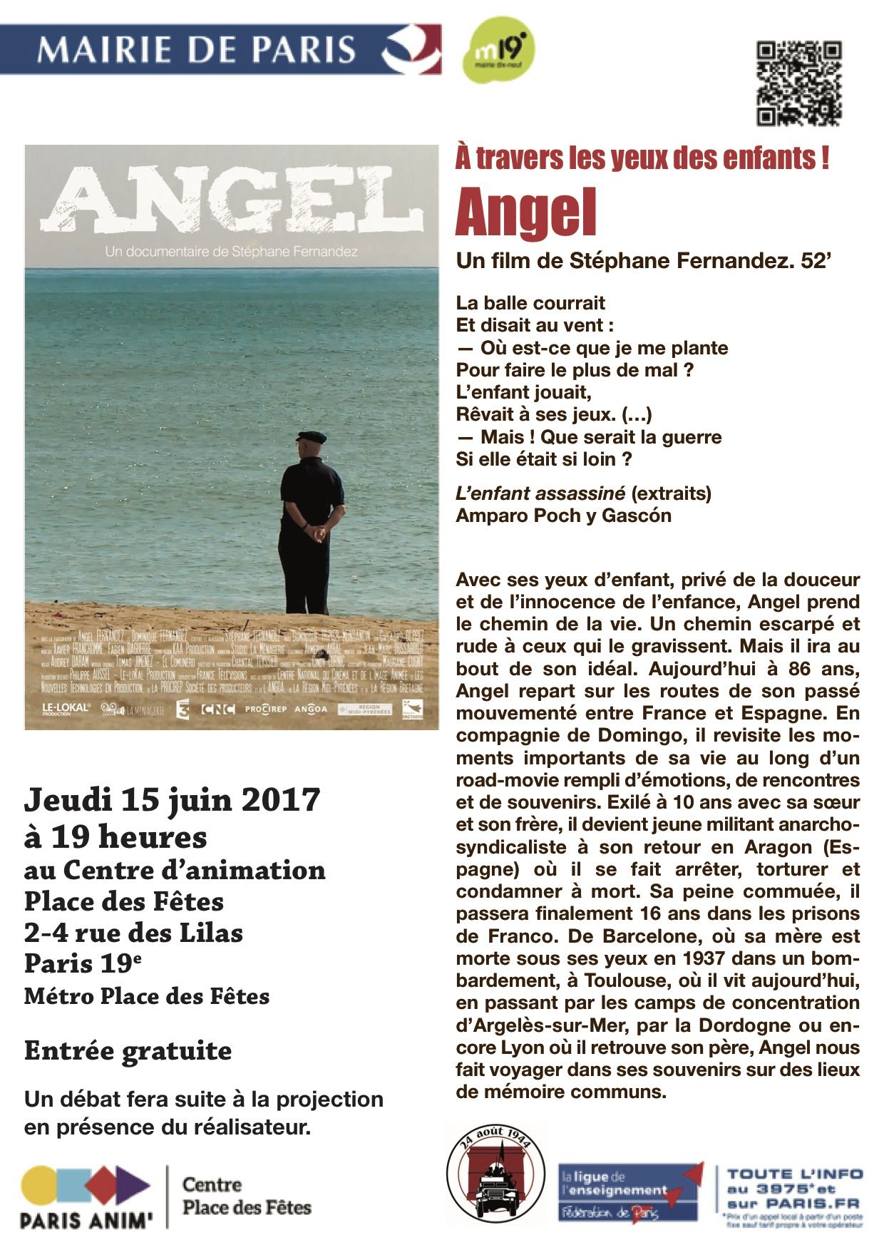 Affiche Angel 15 juin 2017