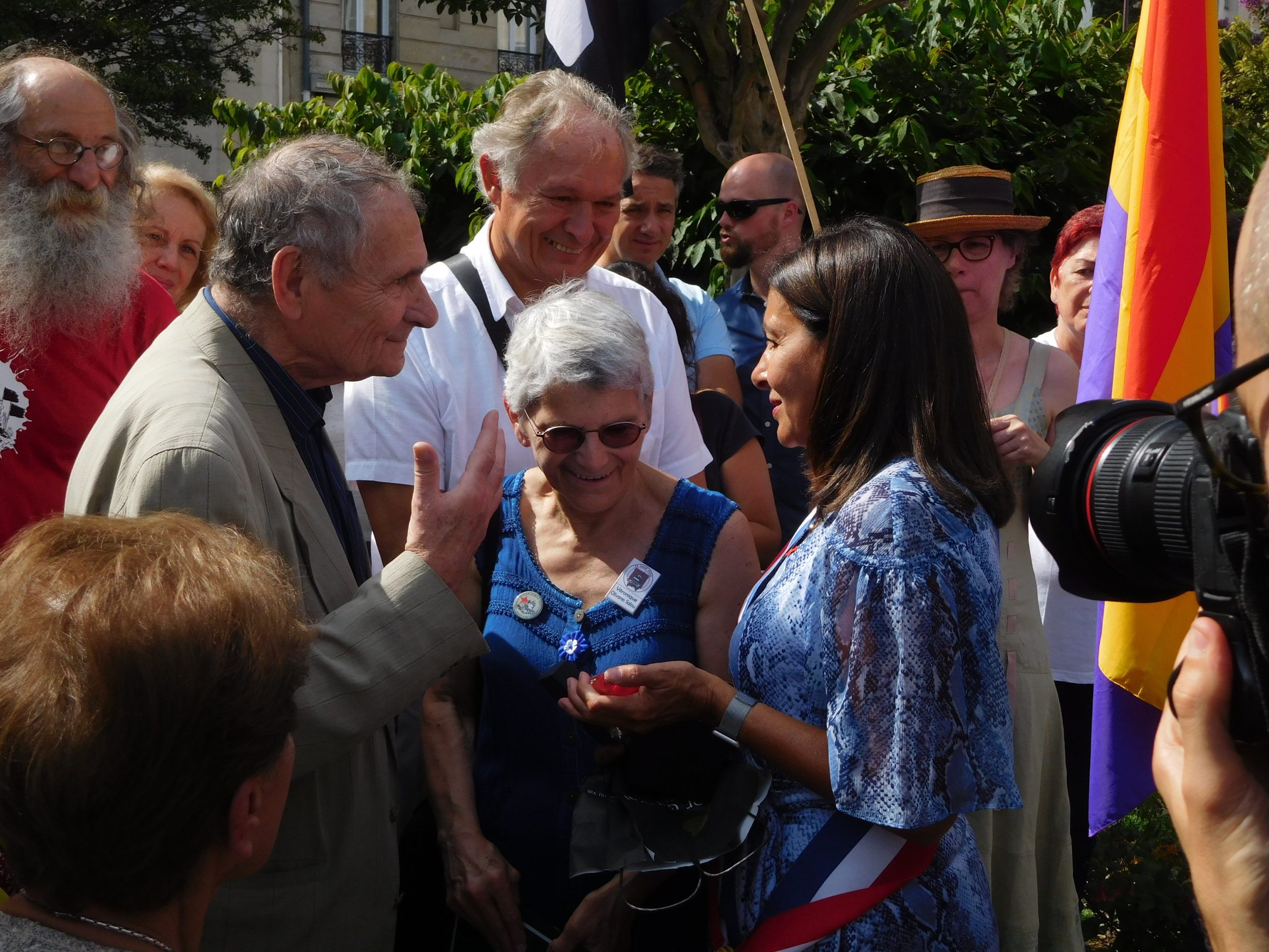 24 08 2019 Philippe Glesener des territoires de la Mémoire s'entretient avec Anne Hidalgo, maire de Paris