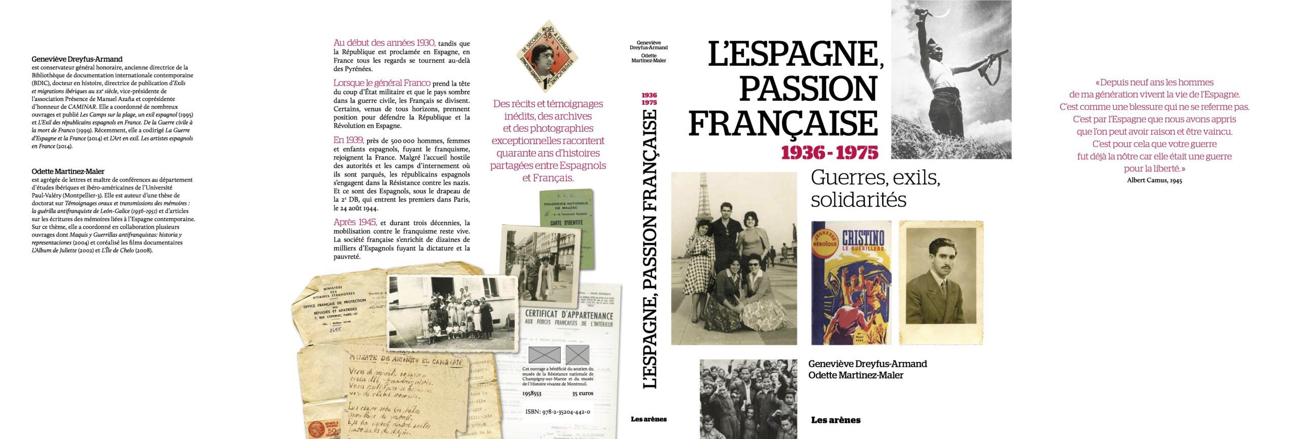 Jaquette entière L'Espagne, passion française