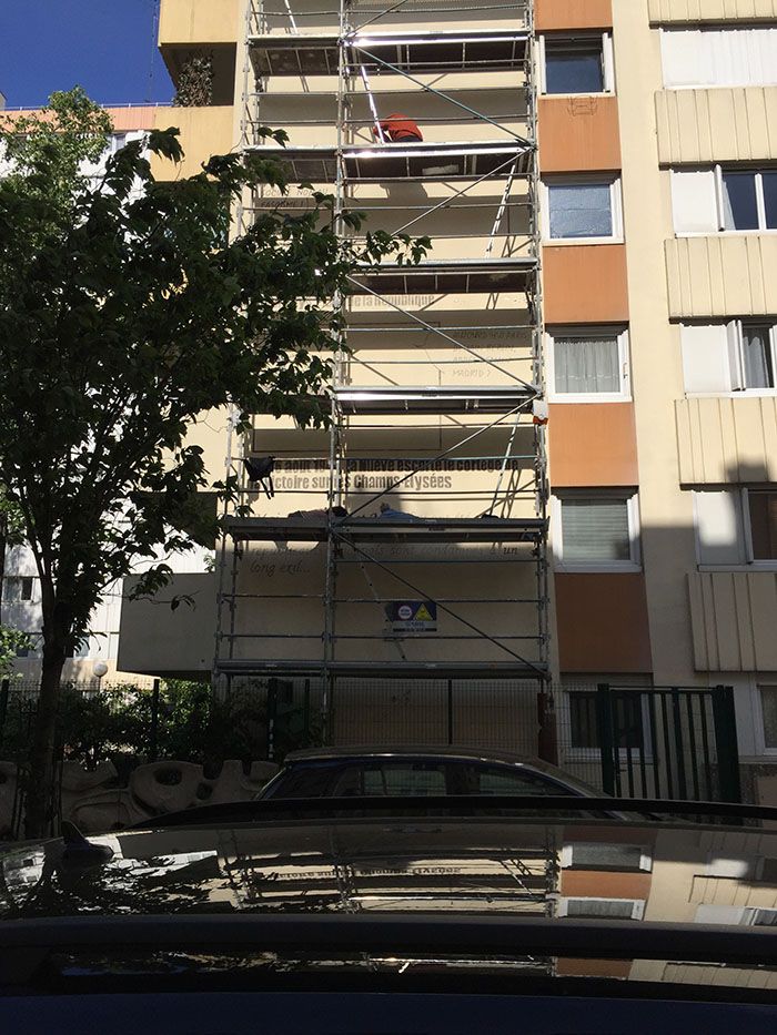 Échafaudage occupé 16 mai 2019