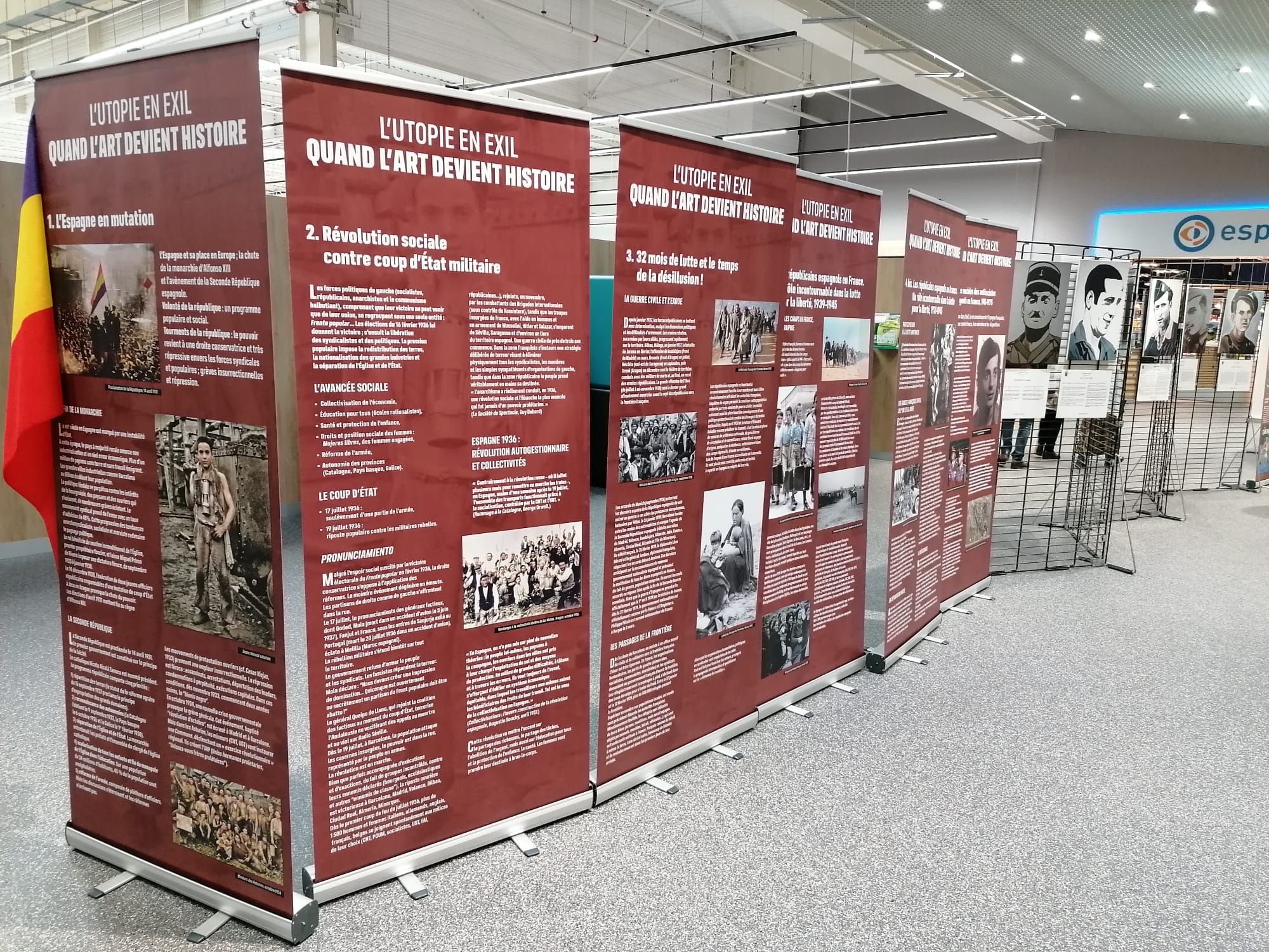 Un mur de mémoire espagnole Centre Leclerc
