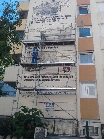 Démontage échafaudage 2, 9 juillet 2019