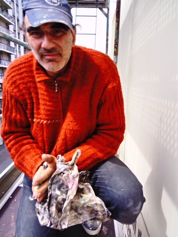 Juan CHICA-VENTURA dans l'échafaudage