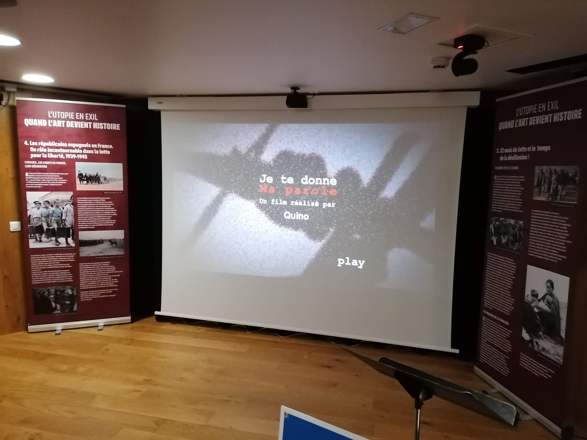 Projection Je te donne ma parole