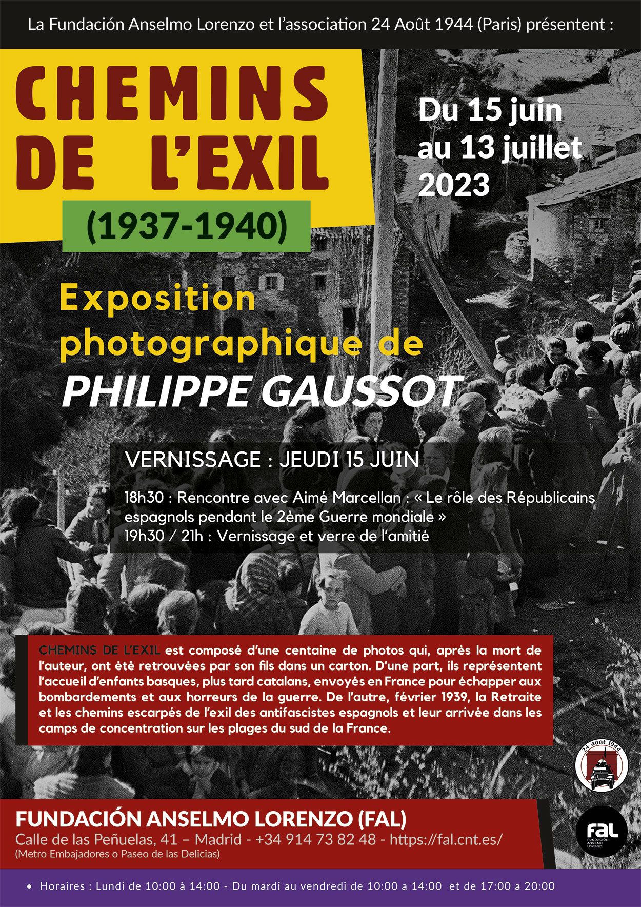 Exposition Gaussot à la FAL