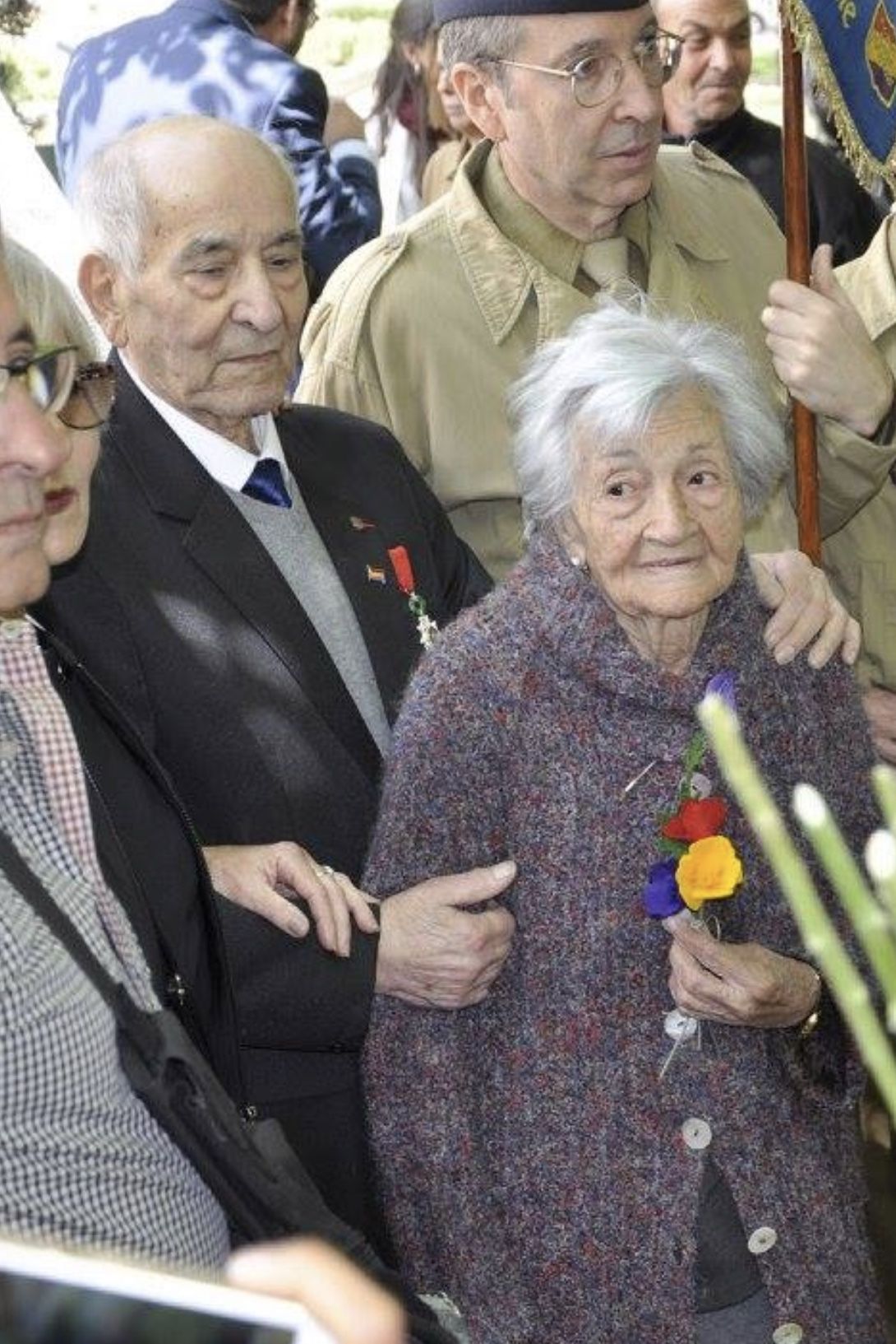 20 Avril 2017,Rafael Gomez et Ascención Mendieta, jardin de la Nueve à Madrid