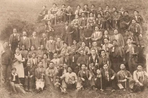 Groupe de mineurs de El Pison 1934