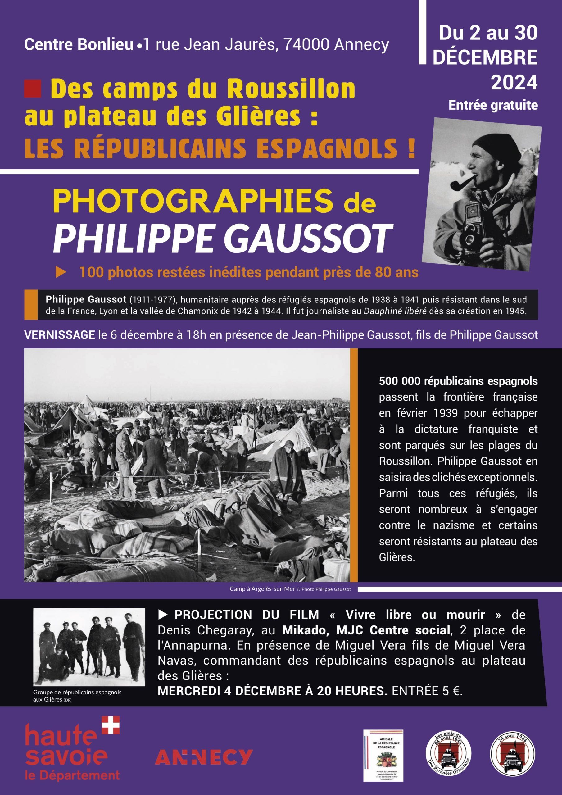 Affiche exposition Gaussot à Annecy