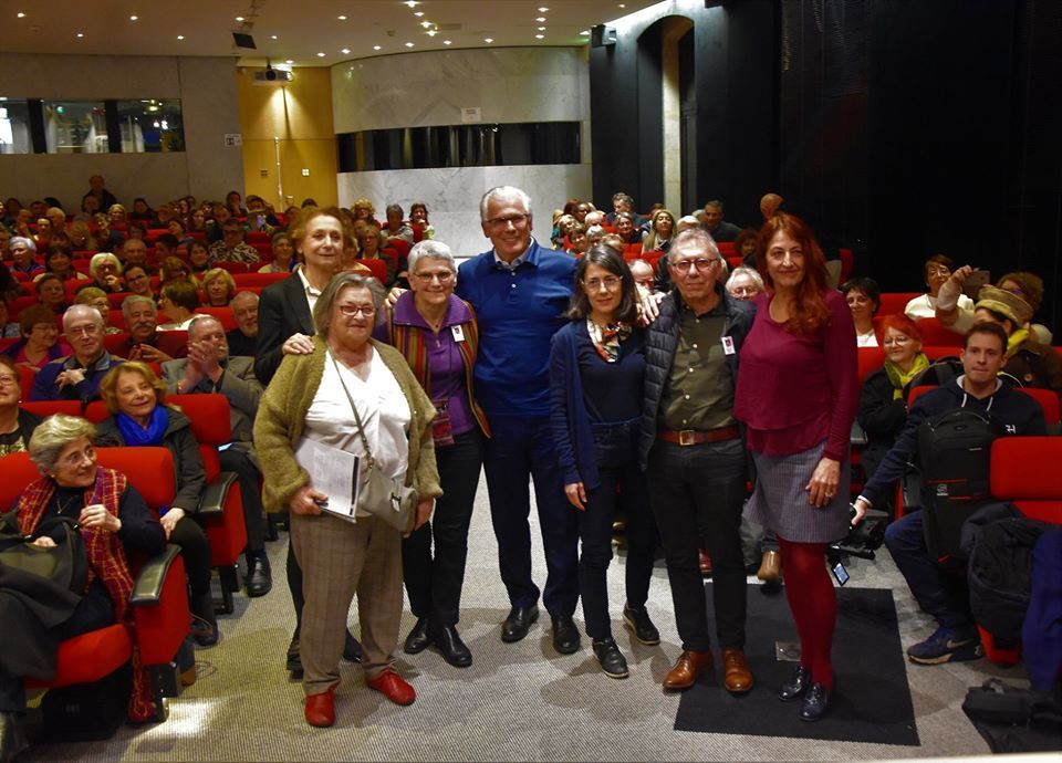 Un intrus: 04 03 2020 Conf du Juge B. Garzon Auditorium de l'Hôtel de Ville de Paris; la salle