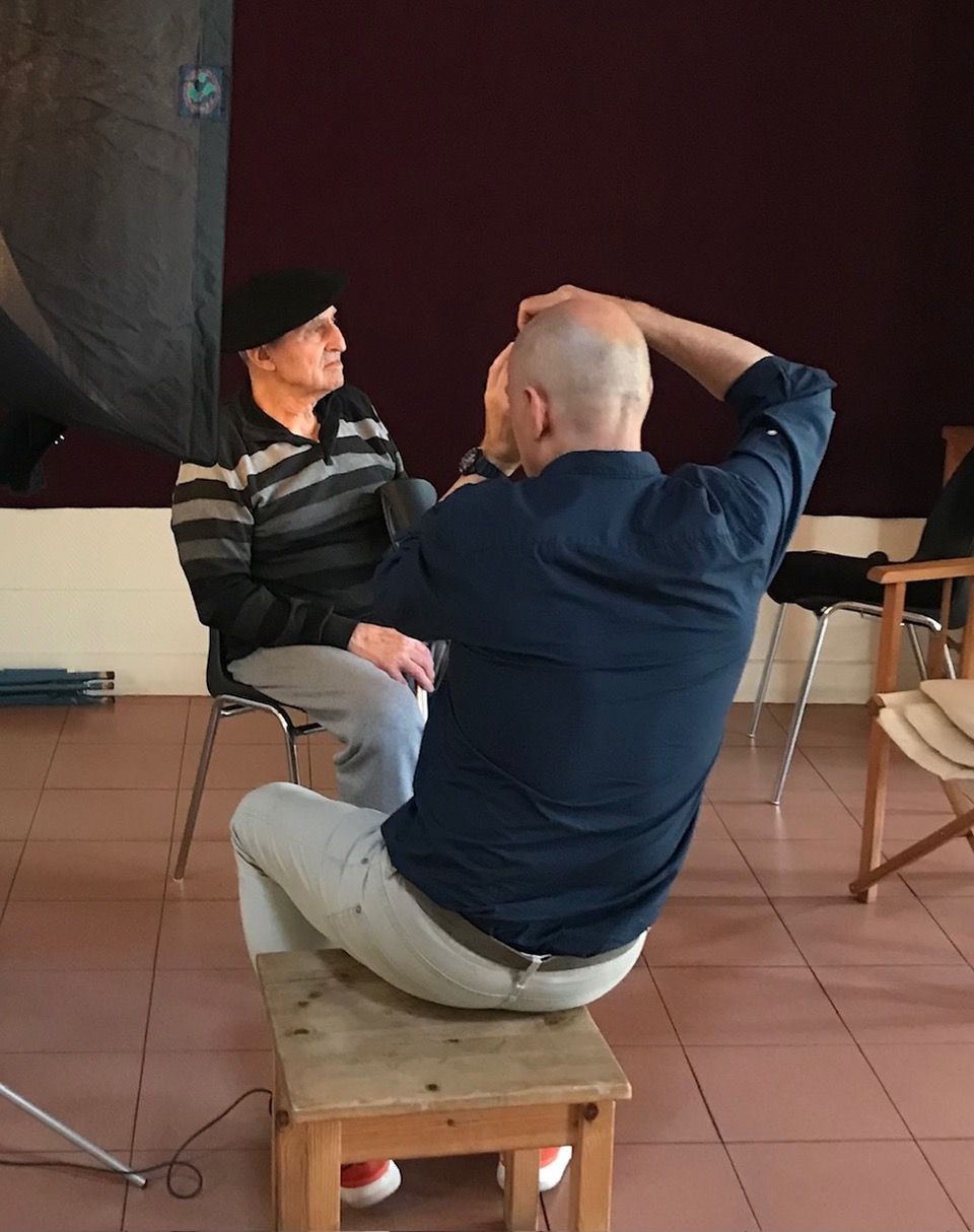 Lucio Urtubia et Pierre Gonnord à l'espace Louise Michel