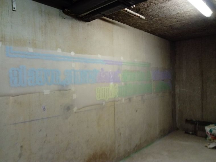 Calques et craie de couleur (mai 2019, Local rue Esquirol)