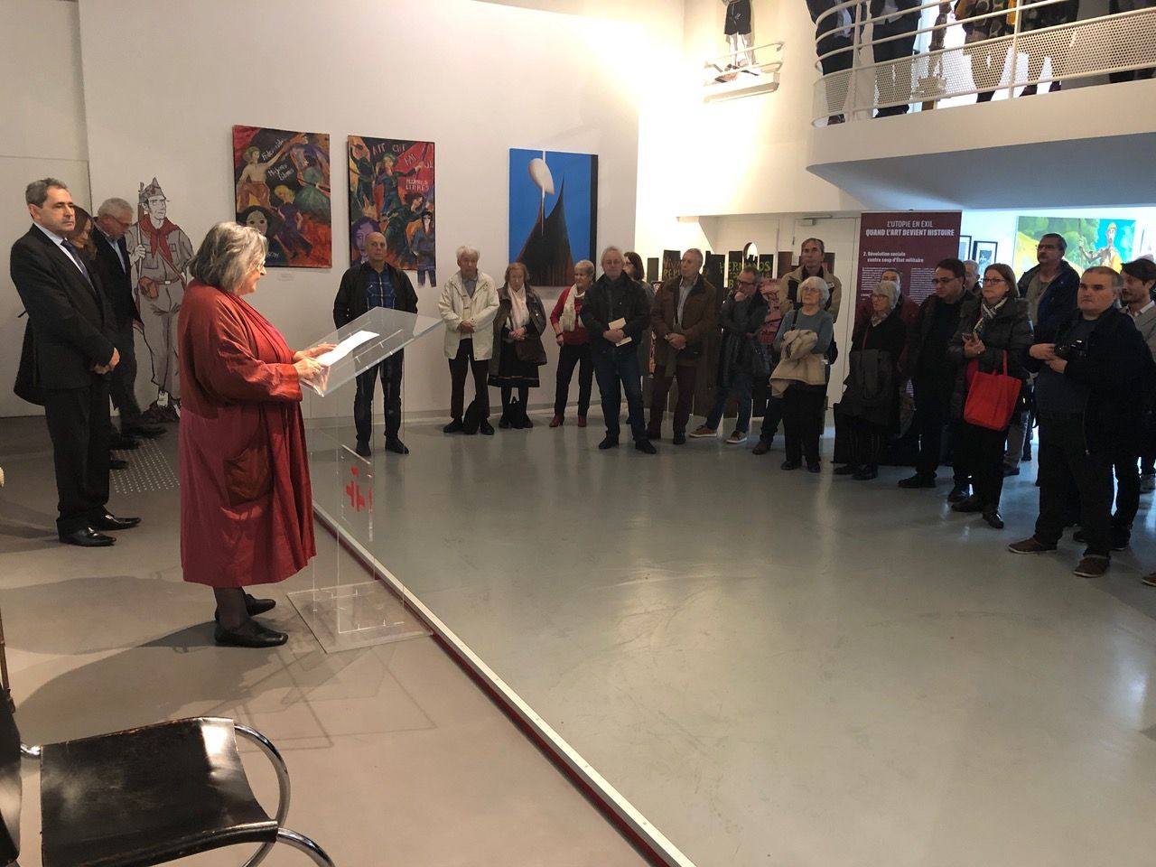 Elsa Osaba lit son intervention