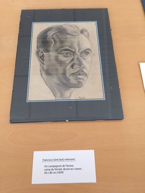 Portrait d'un compagnon au camp du Vernet d'Ariège Francisco Giné