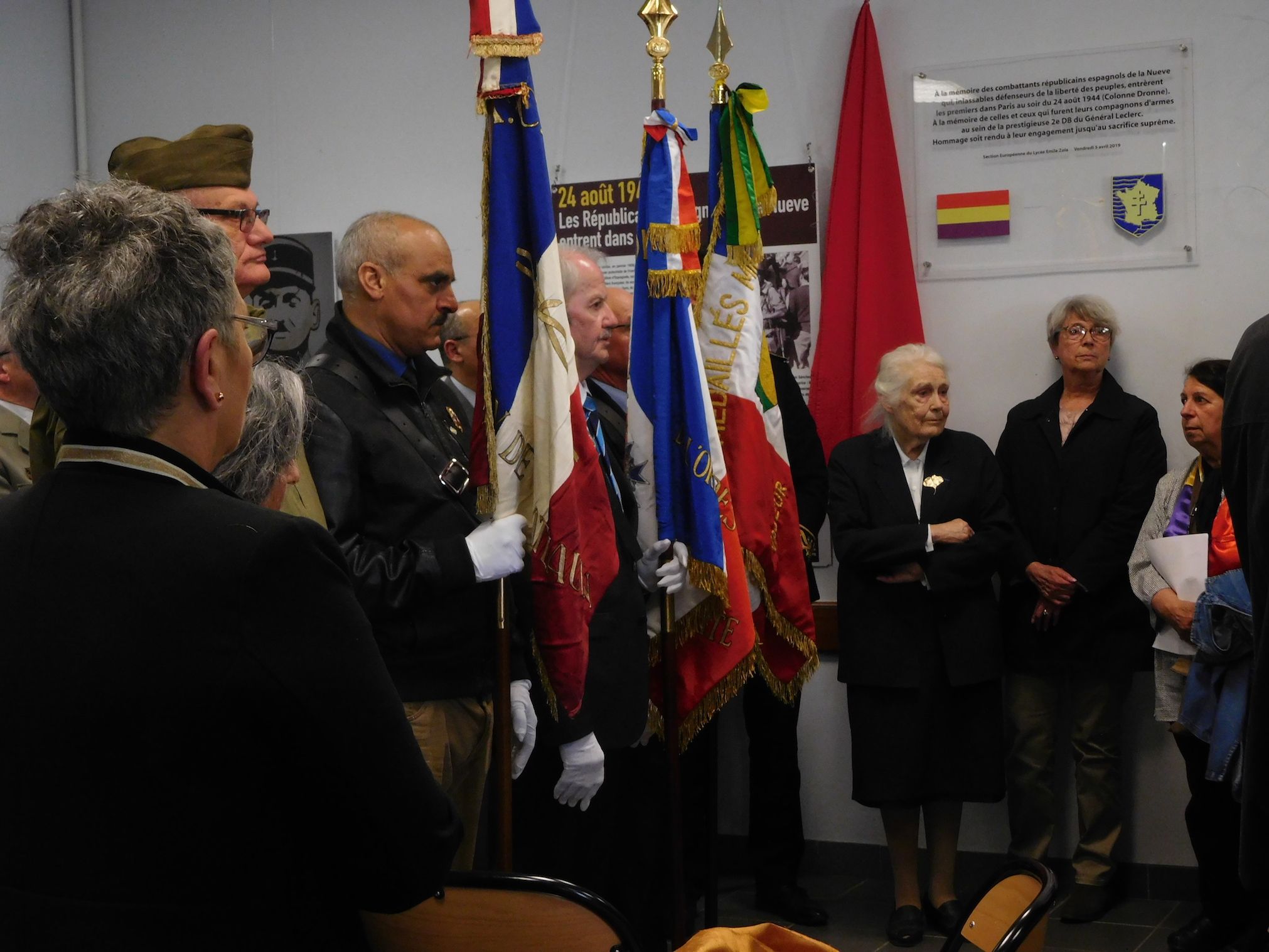 À l'inauguration de la salle du lycée de Châteaudun, 16 avril 2019