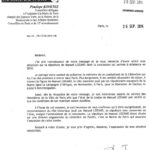 Réponse de madame Pénélope Komitez du 26 septembre 2014