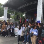 Sur scène place de la république